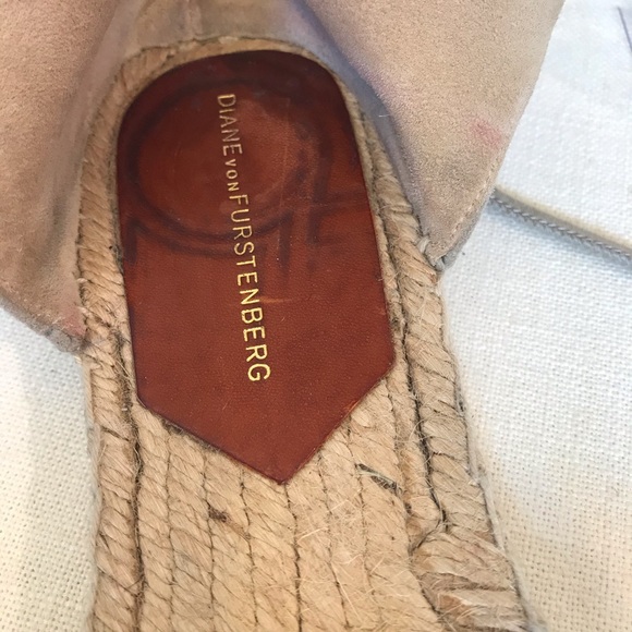 DVF Dakota Suede Gladiator Espadrille Sandal Sz 9 - Picture 7 of 7